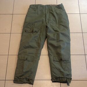 Vintage U.S. Army Alpaca Lined Olive Cargo Pants size 40